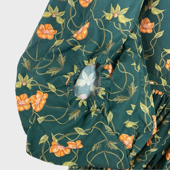 Agua by Agua Bendita NWT Green Floral Delirio Esotérico Dress Size Medium - Picture 5 of 12